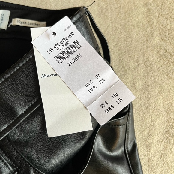 Abercrombie & Fitch Vegan Leather Skinny Pant - Picture 8 of 11